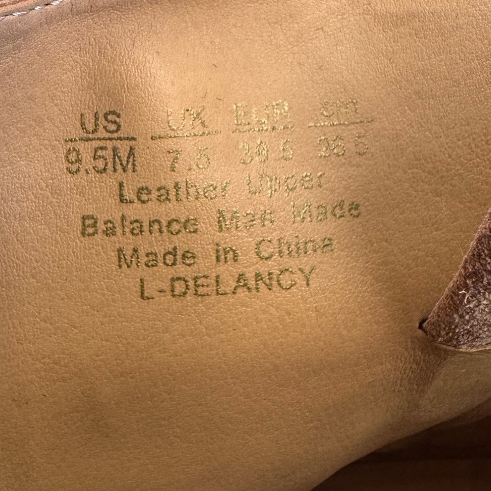 Franco Sarto Delancy Suede Leather Block Heel Ankle Boots – Size 9.5M Tan Fall - Picture 3 of 6